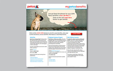 Benefits Website Landing Page