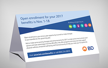 Open Enrollment Table Tent